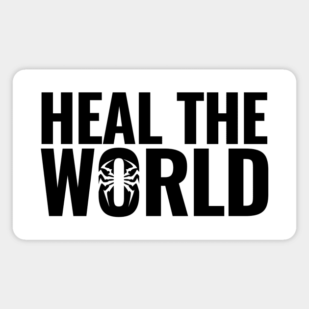 Heal The World (black) Magnet by iSymbiote